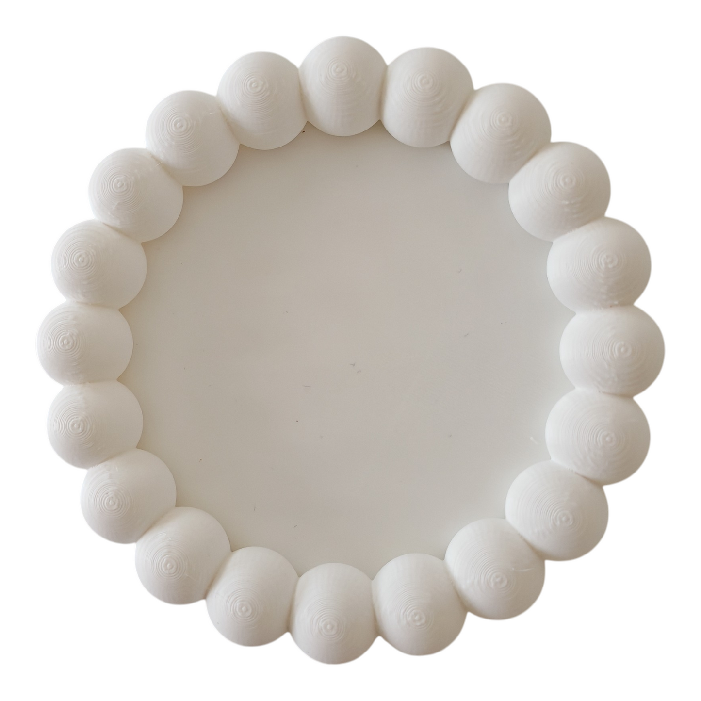 Vassoio perle bianco in PLA