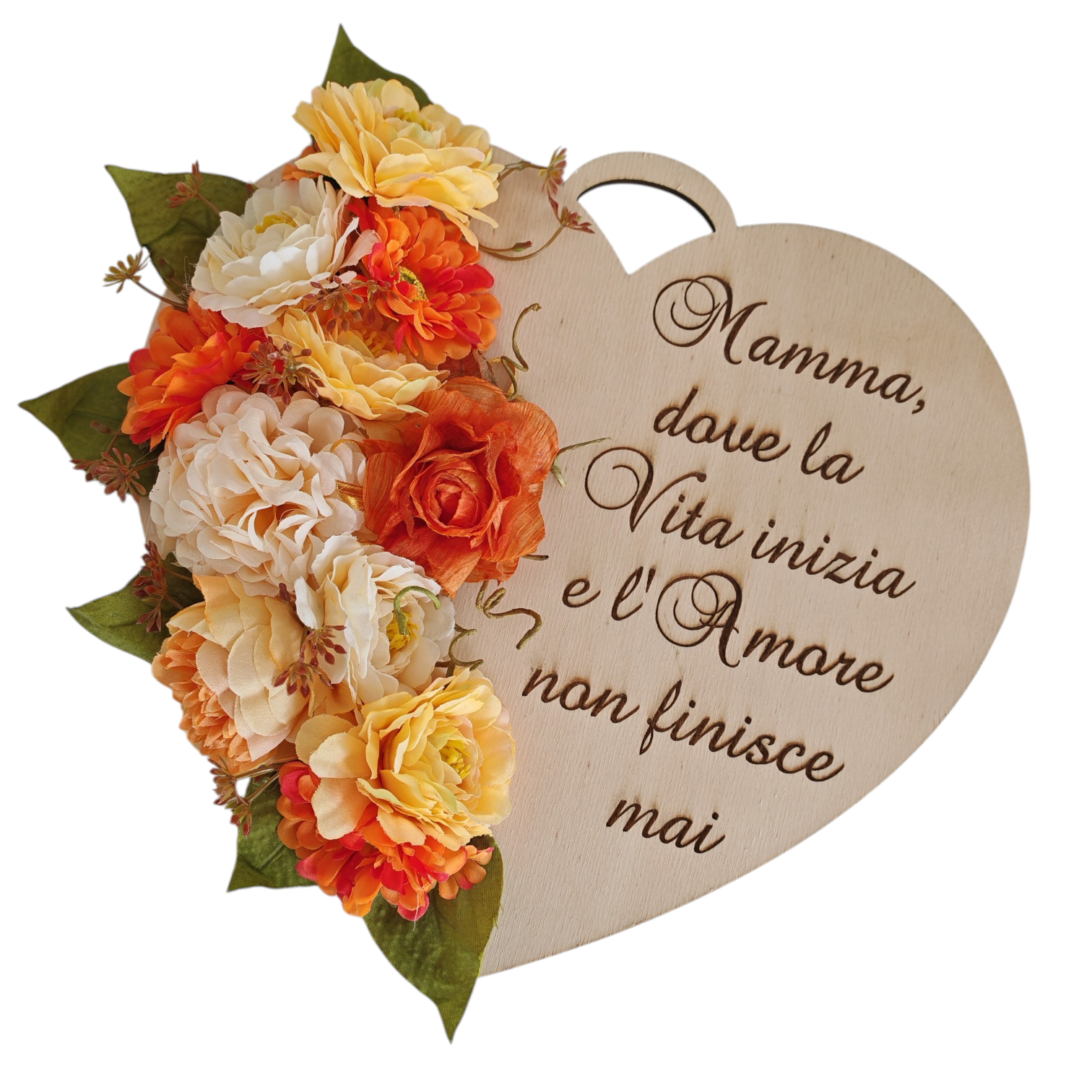 Cuore floreale maxi