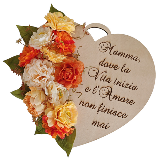 Cuore floreale maxi