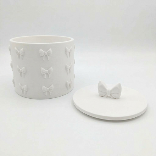 Contenitore ribbon bianco in PLA