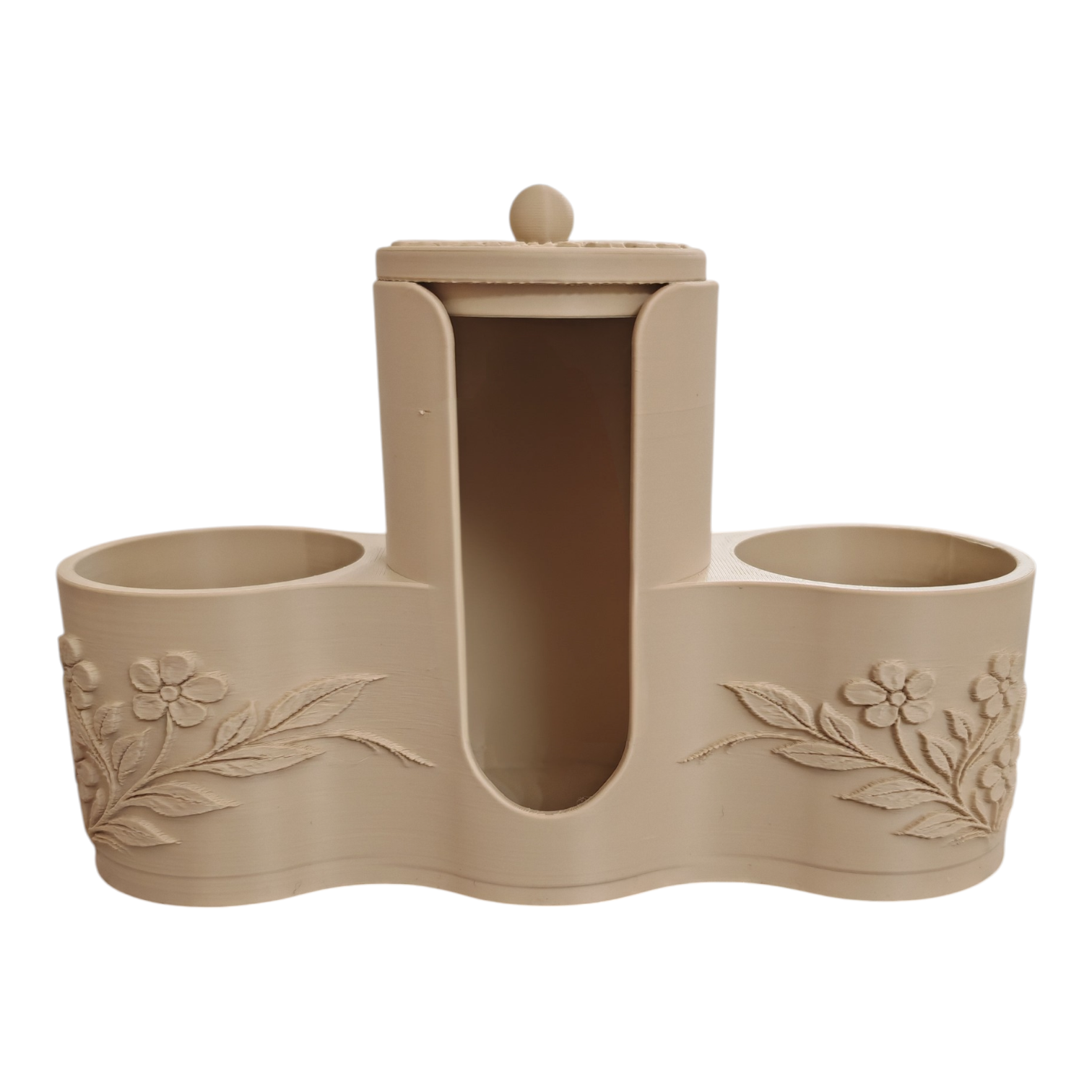 Portaoggetti bagno beige in PLA