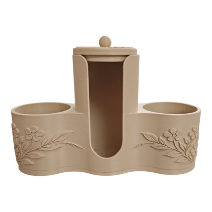 Portaoggetti bagno beige in PLA