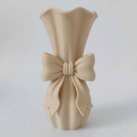 Vaso fiocco Princess beige in PLA
