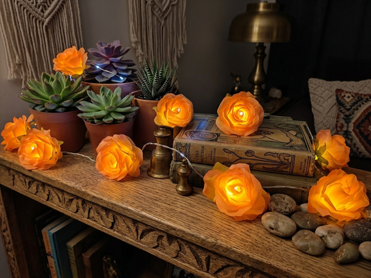 Striscia led con rose rosa