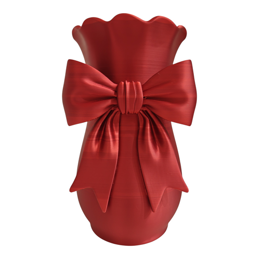 ARTICOLO CON DIFETTO Vaso ribbon grande red metallic limited edition