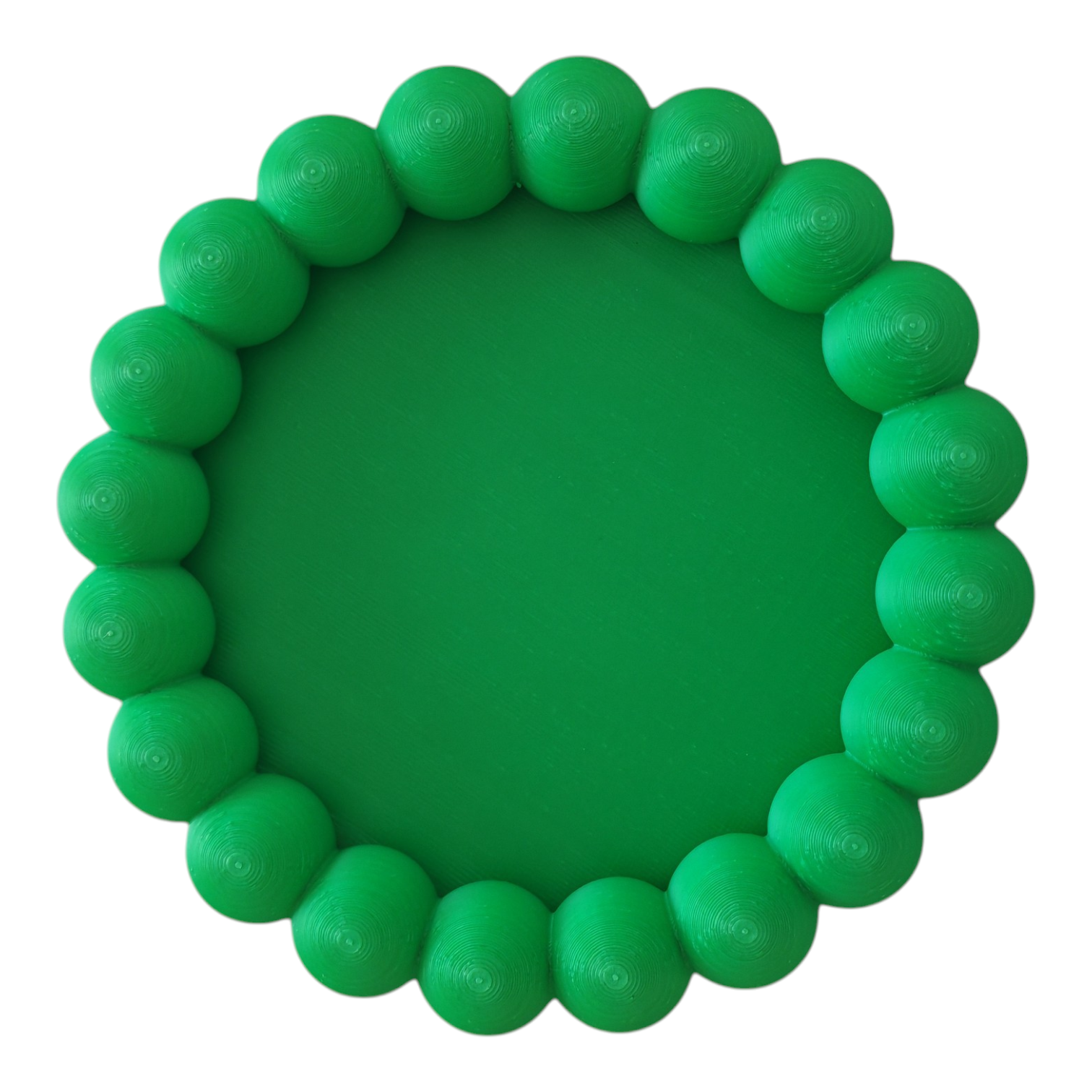 Vassoio perle verde in PLA