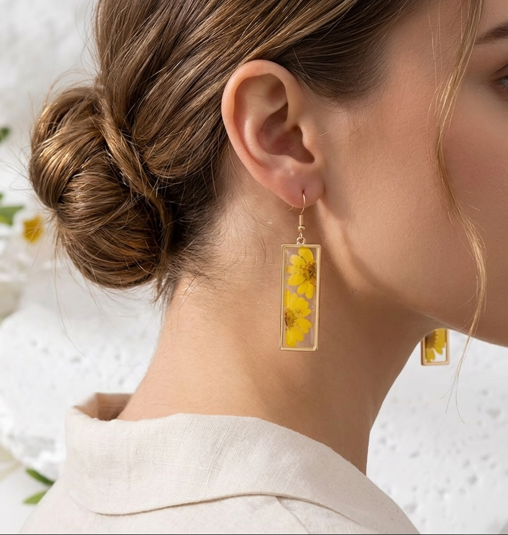 Orecchini Eternal pendant sunflower