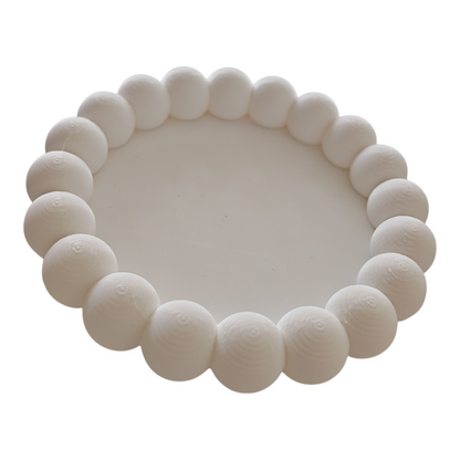 Vassoio perle bianco in PLA