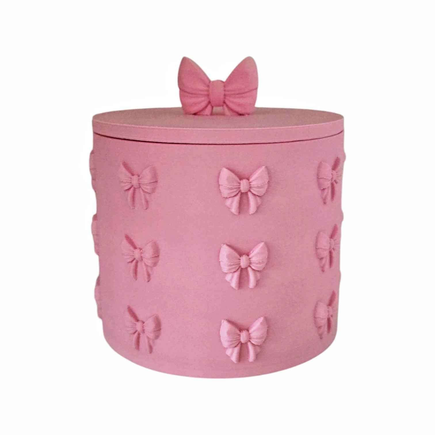 Contenitore ribbon rosa baby in PLA