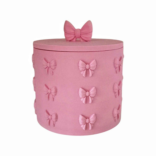 Contenitore ribbon rosa baby in PLA