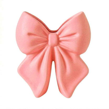 Vaso fiocco rosa baby in Pla