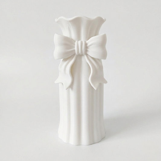 Vaso fiocco Damina bianco in PLA