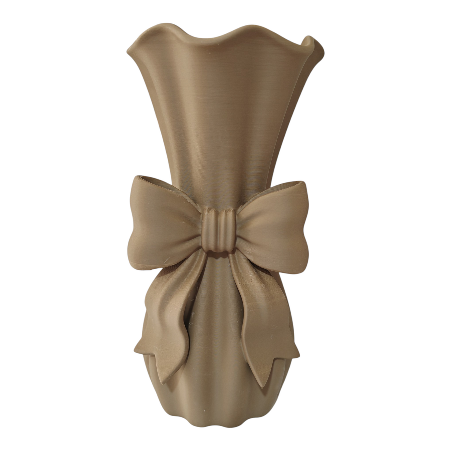 Vaso fiocco Princess marrone in PLA