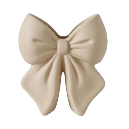 Vaso fiocco beige in Pla