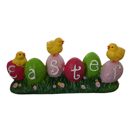 Scritta Easter in resina