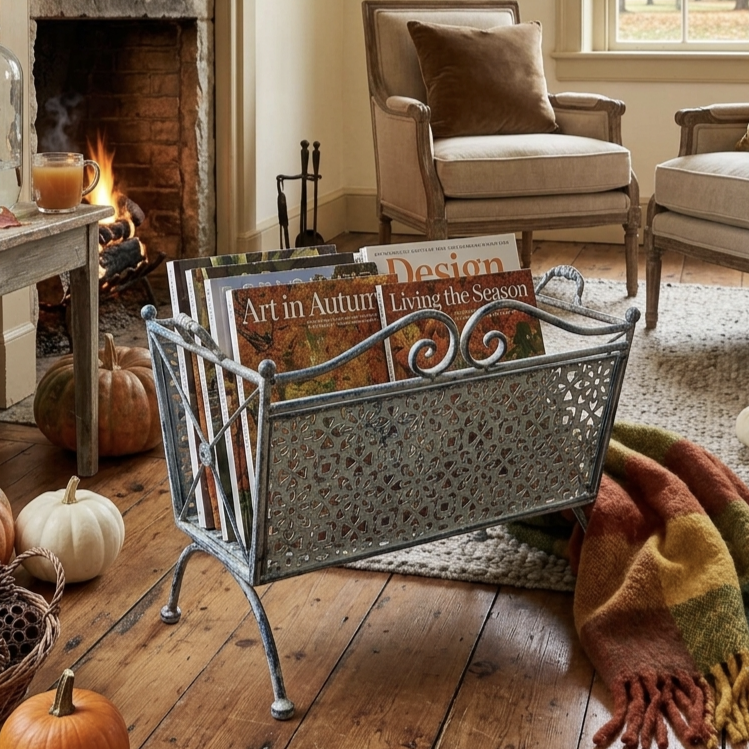 Portariviste in ferro stile shabby chic