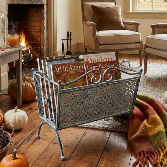 Portariviste in ferro stile shabby chic