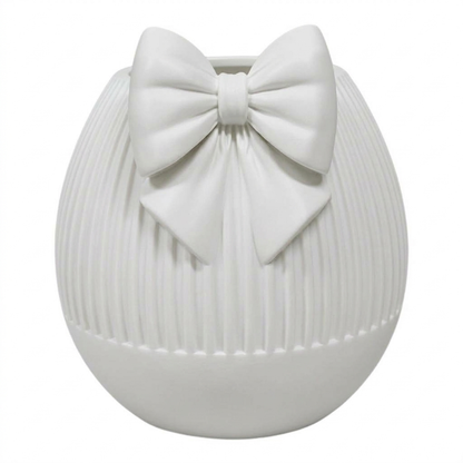Vaso rotondo bianco in pla
