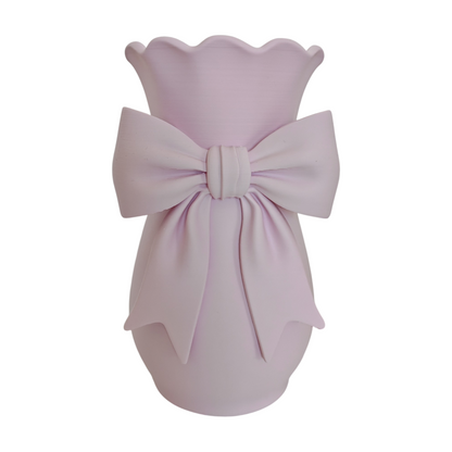 Vaso fiocco lilla pastello Limited Edition in PLA