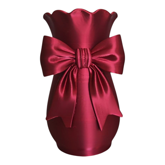 ARTICOLO CON DIFETTO Vaso ribbon grande red metallic limited edition