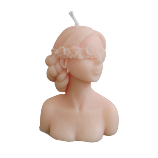 Candela dea bendata rosa - Best Moment Decor