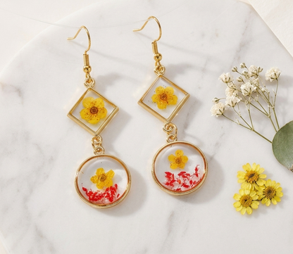 Orecchini Eternal pendant yellow