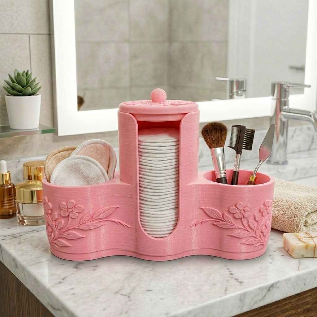 Portaoggetti bagno rosa baby  in PLA