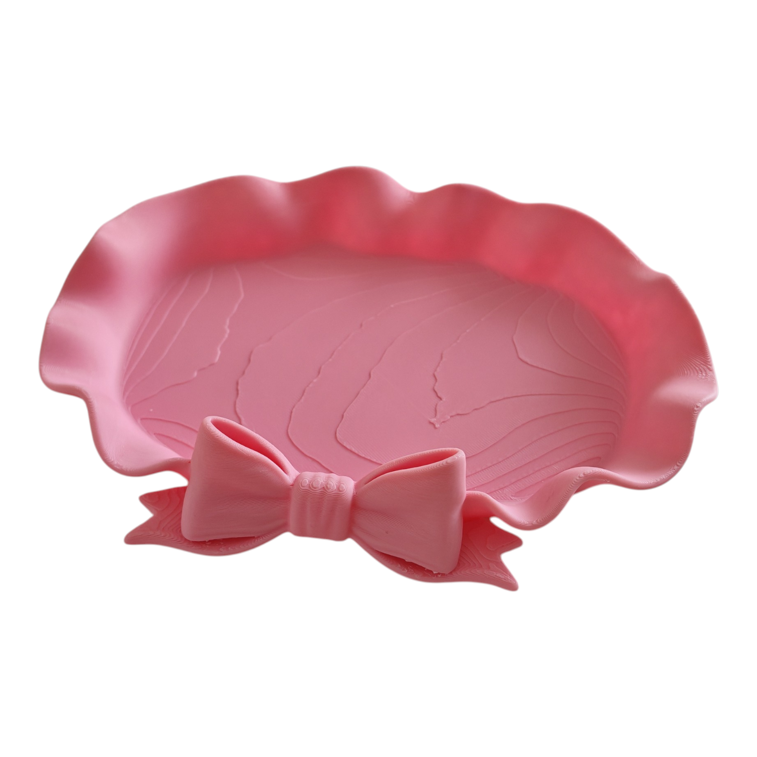 Vassoietto fiocco rosa baby in PLA