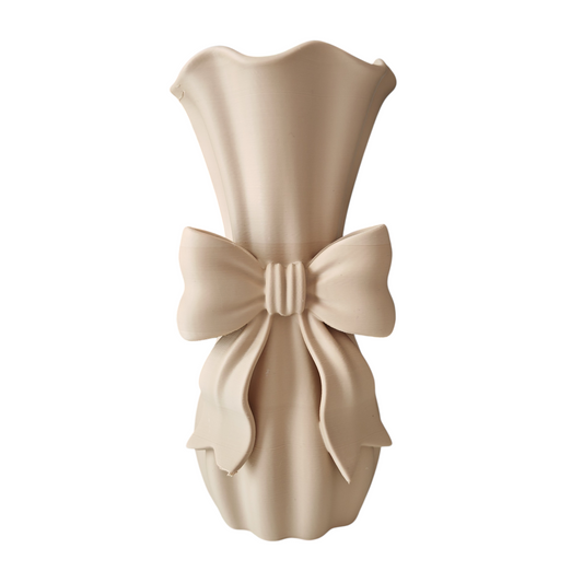 ARTICOLO CON DIFETTO Vaso ribbon princess beige grande