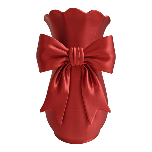 ARTICOLO CON DIFETTO Vaso ribbon grande red metallic limited edition