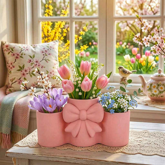 Portaoggetti Ribbon rosa baby in PLA