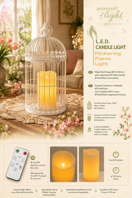 Gabbia portacandela o portafiori maxi