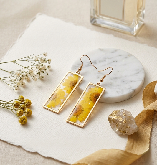 Orecchini Eternal pendant sunflower