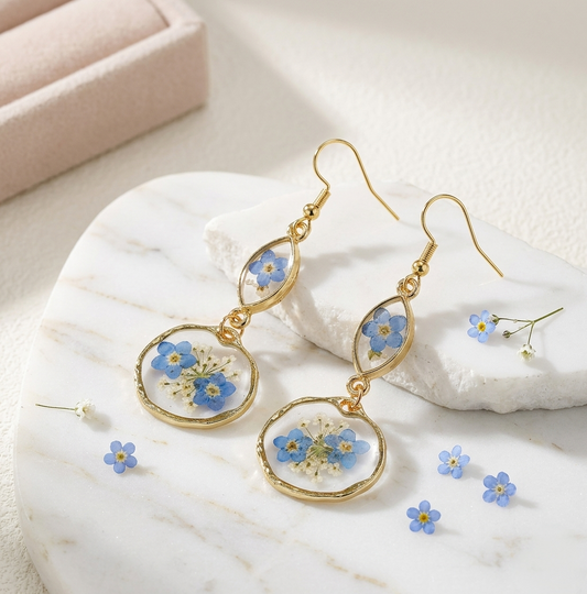 Orecchini Eternal pendant blue