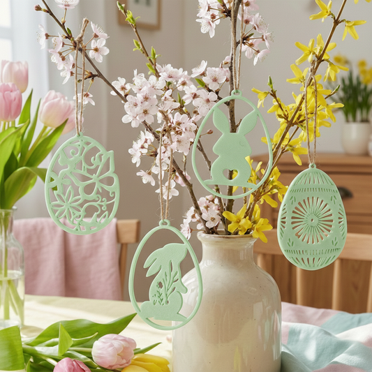 Decorazioni pasquali set 4 pezzi verde