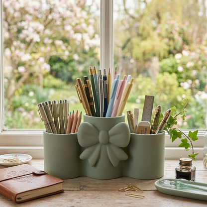 Portaoggetti Ribbon verde salvia limited edition in PLA