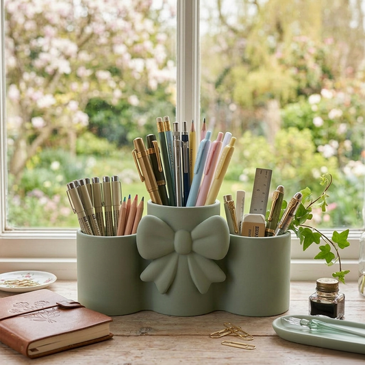 Portaoggetti Ribbon verde salvia limited edition in PLA