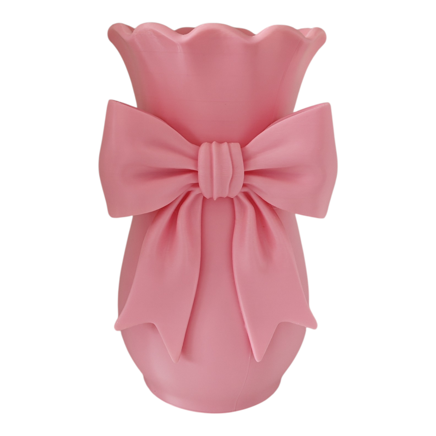 Vaso fiocco rosa baby in PLA