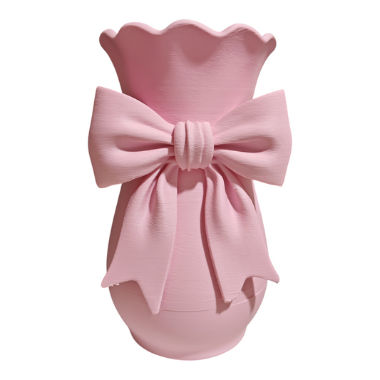 ARTICOLO CON DIFETTO Vaso ribbon piccolo rosa pastello