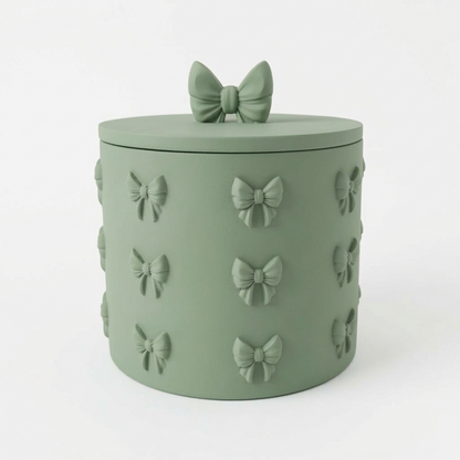 Contenitore ribbon verde salvia in PLA