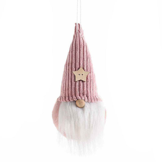 Addobbo albero gnomo rosa
