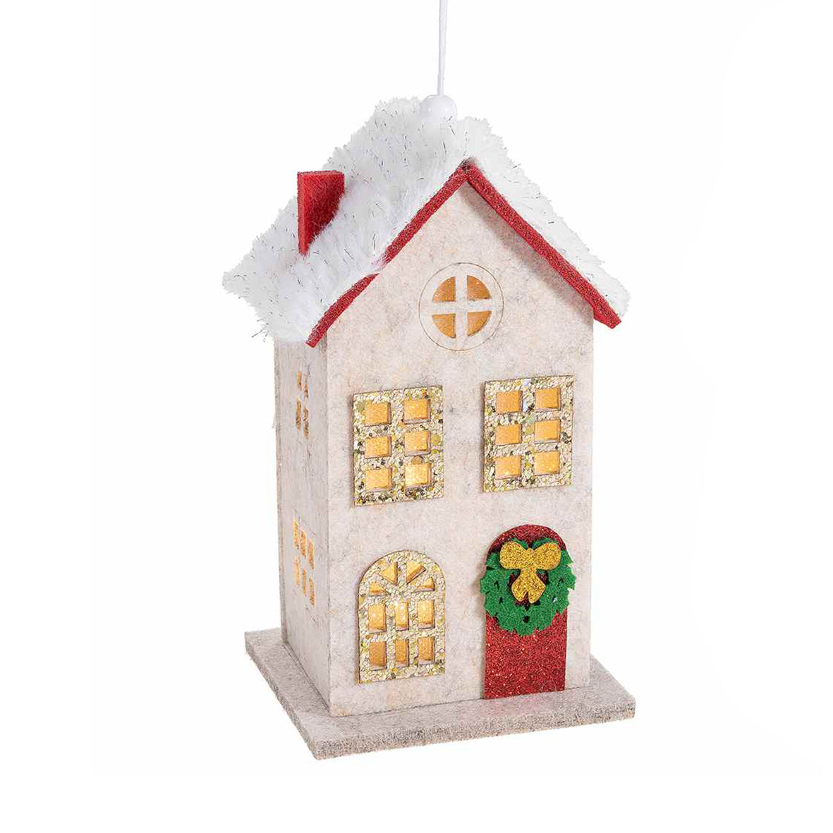 Casetta in panno con luce led